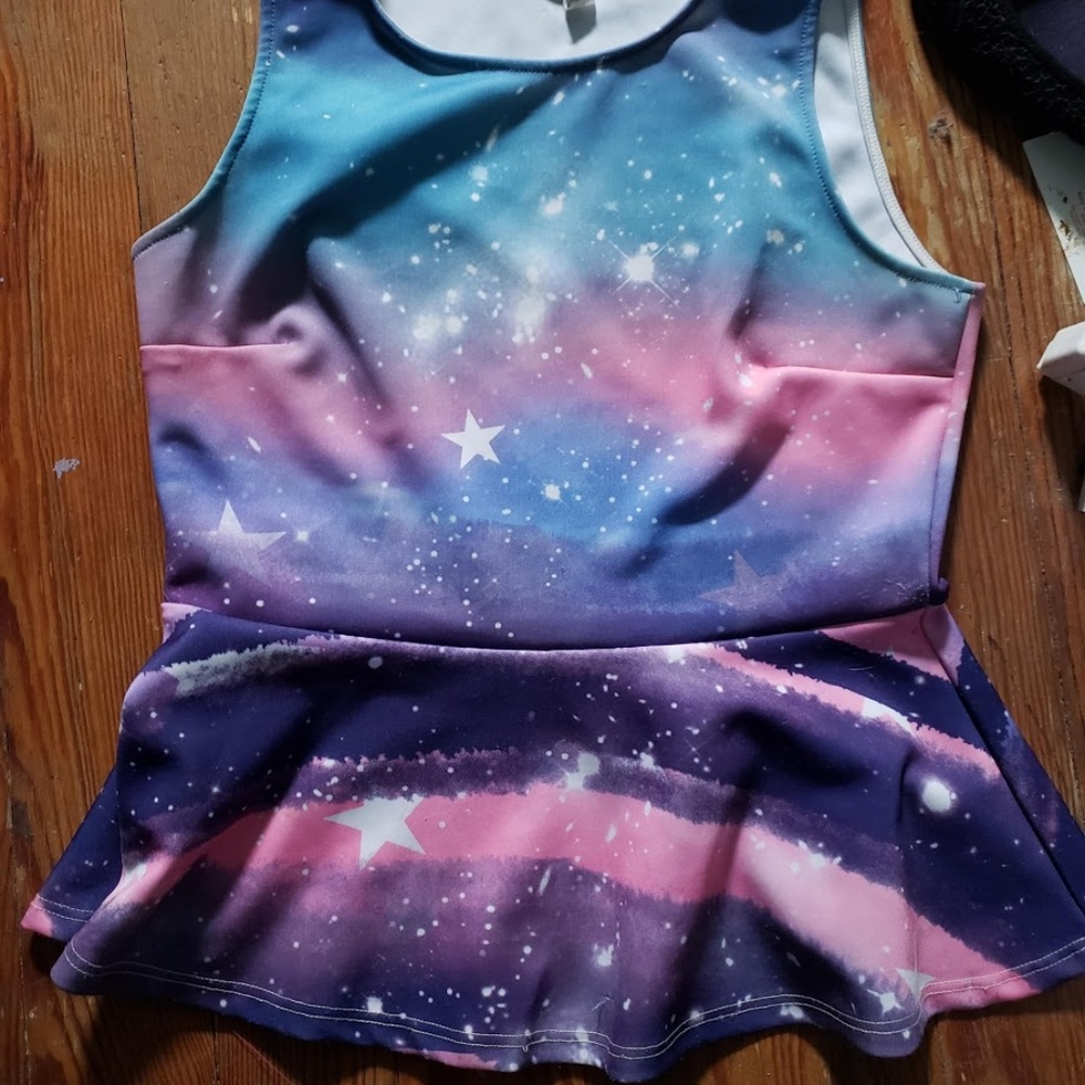 Galaxy print stars galactic Colorful joyce Leslie - Picture 2 of 2
